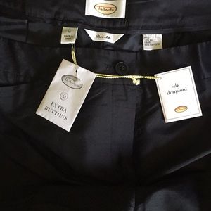 NWT Talbots Silk Doupioni Pants size 14